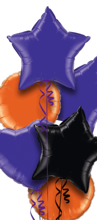 Purple, Orange and Black Balloon