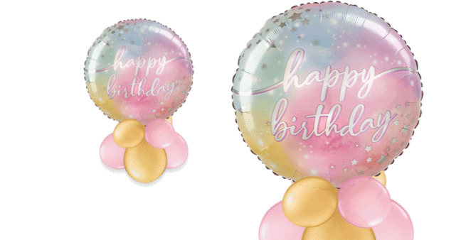 Jumbo Birthday Ombre Balloon