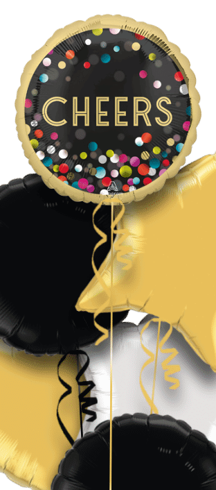 Cheers Multi Confetti Balloon