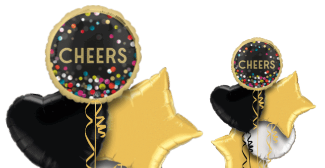 Cheers Multi Confetti Balloon