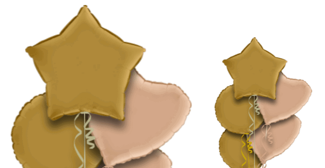 Gold, Olive and Nude Balloon