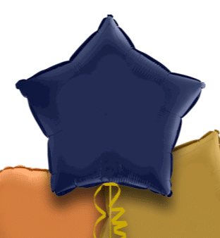 Navy,Gold and Caramel Balloon