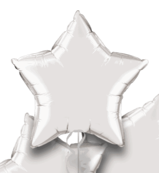 Silver Star Bouquet Balloon