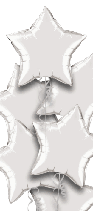 Silver Star Bouquet Balloon