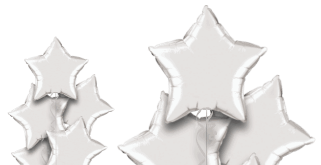 Silver Star Bouquet Balloon