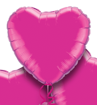Hot Pink Heart Bouquet Balloon