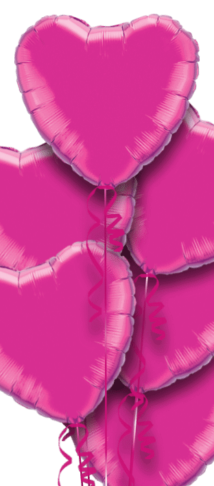 Hot Pink Heart Bouquet Balloon