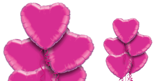 Hot Pink Heart Bouquet Balloon