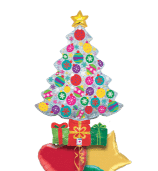 Silver Sparkle Tree Balloon