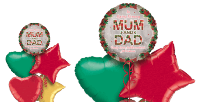 Christmas In Loving Memory Mum and Dad Balloon