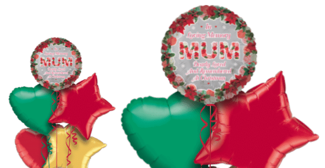 Christmas In Loving Memory Mum Balloon