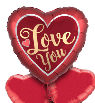 Love You Jumbo Heart Balloon