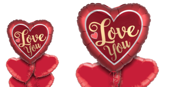 Love You Jumbo Heart Balloon