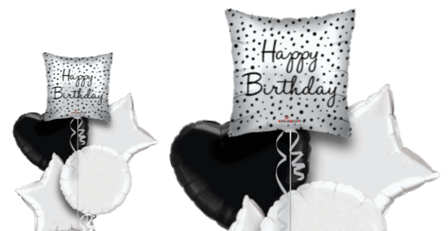 Birthday Silver Spots Balloon