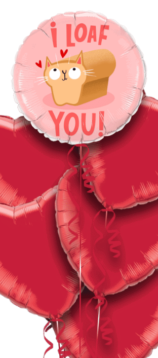I Loaf You Cat Loaf Balloon