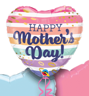 Mothers Day Stripes Balloon
