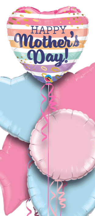 Mothers Day Stripes Balloon
