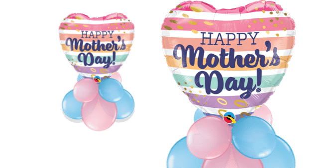 Mothers Day Stripes Balloon
