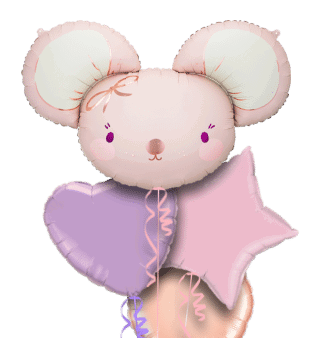 Baby Pink Mouse Balloon