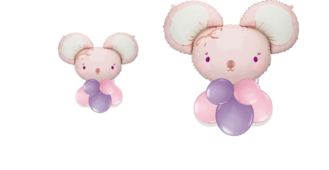 Baby Pink Mouse Balloon