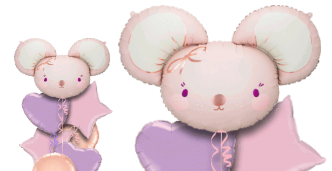 Baby Pink Mouse Balloon