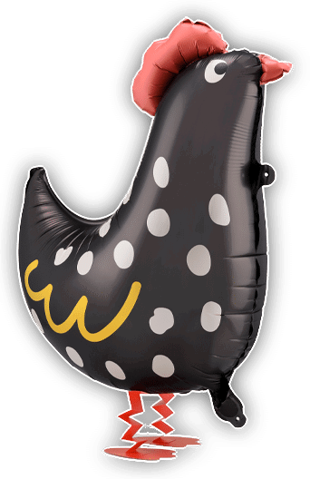 Black Rooster Airwalker Balloon