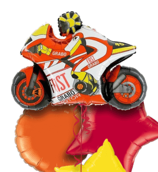 Red Motorbike Balloon