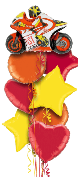 Red Motorbike Balloon