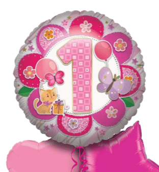 1st Birthday Girl Jumbo Balloon