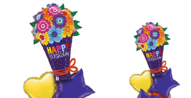 Birthday Flower Bouquet Balloon