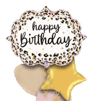 Satin Leopard Birthday Balloon