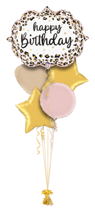 Satin Leopard Birthday Balloon