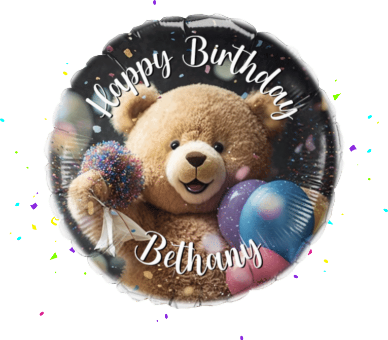 Birthday Bear balloon 