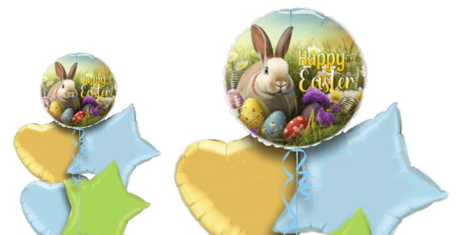 Easter Bunny and Eggs Balloon