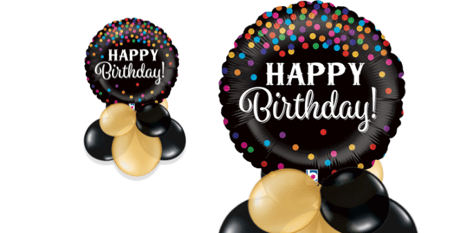 Birthday Colourful Confetti Balloon
