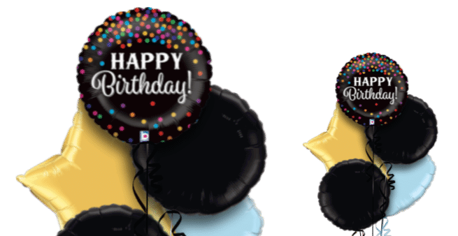 Birthday Colourful Confetti Balloon