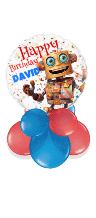 Birthday Robot Balloon