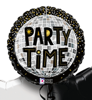 Party Time Disco Ball Balloon