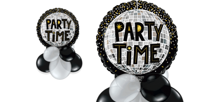 Party Time Disco Ball Balloon