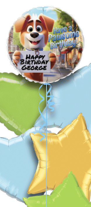 Pawsome Birthday Balloon