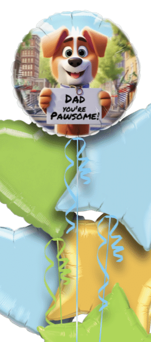 Dad You're Pawsome Balloon