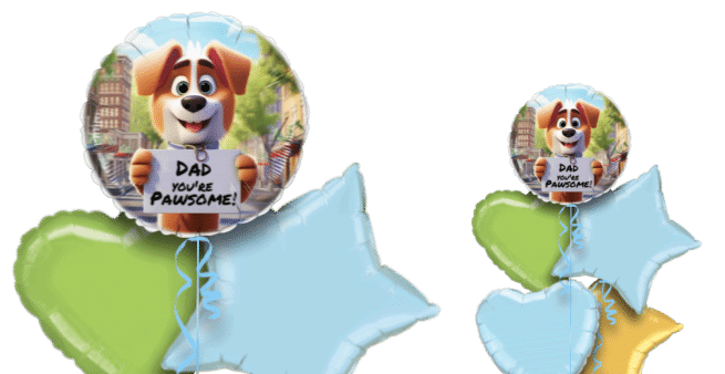 Dad You're Pawsome Balloon