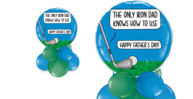 Only Iron Fathers Day Balloon