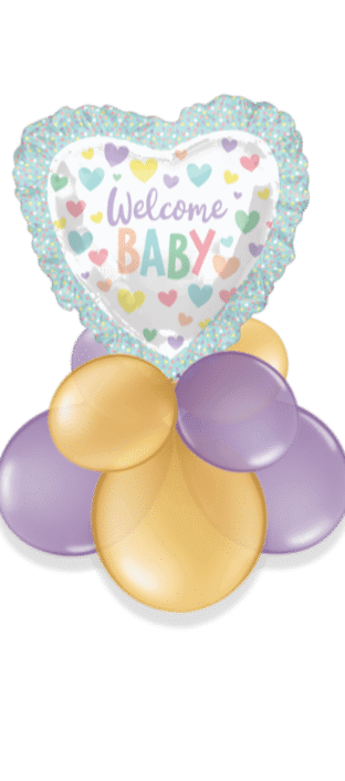 Jumbo Welcome Baby Heart Balloon