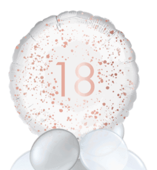 Rose Gold Sparkle 18th Balloon