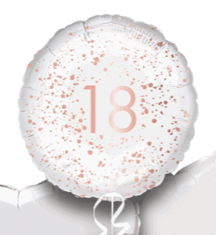 Rose Gold Sparkle 18th Balloon