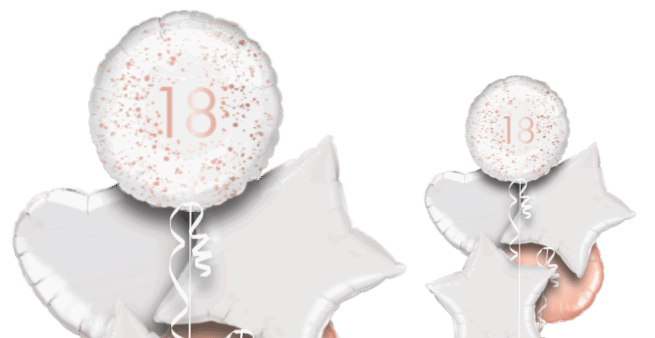 Rose Gold Sparkle 18th Balloon