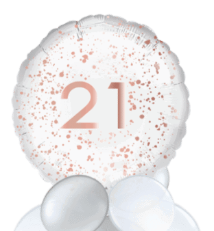 Rose Gold Sparkle 21st Balloon