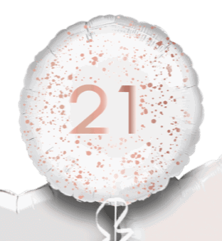 Rose Gold Sparkle 21st Balloon