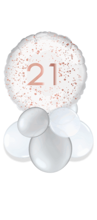 Rose Gold Sparkle 21st Balloon